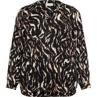 Langarm-Bluse KCdiana Langarm-Bluse Regular fit black brown