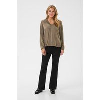 Langarm-Bluse KAmille Langarm-Bluse Regular fit brown