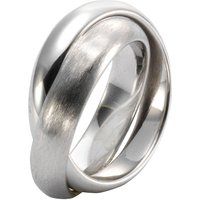 Dreifarbiger Trinity-Ring aus Sterlingsilber
