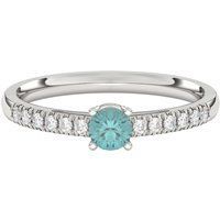 Ring mit im Labor gezüchteten Diamanten