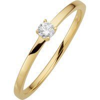Goldring mit Diamant-Solitär