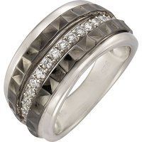 Sterling Silber Bandring mit Zirkonia
