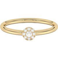 Goldring mit Diamantakzent