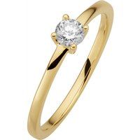 Goldring mit Diamant-Solitär