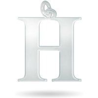 Silberner Anfangsbuchstabe H Anhänger