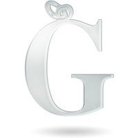 Silberner Anfangsbuchstabe H Anhänger
