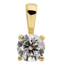 Klassischer runder Diamantanhänger