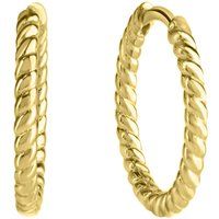 Gedrehte Creolen in Gold-Optik