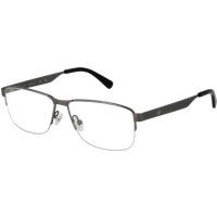 Rechteckige Halbrand-Metallbrille