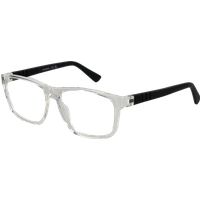 Rechteckige Brille mit klarem Rahmen