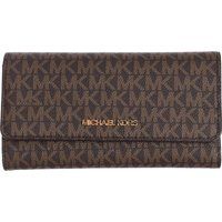 Geldbörse mit Logo-Print aus Leder
