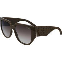 Übergroße geometrisch-ovale Sonnenbrille