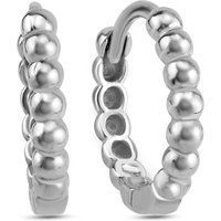 Dkeniz Creolen 925/- Sterling Silber Kugel-Creolen