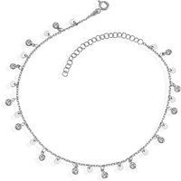 Zartes Silber Charm Fußkettchen Armband
