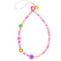 Pink "LOVE" Handy Charm Armband