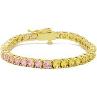 Rosa und Gelbes Zirkonia Armband