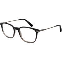 Eckige Vollrandbrille in Schwarz