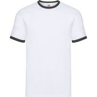 Herren Ringer T-Shirt mit Kontrastbesatz