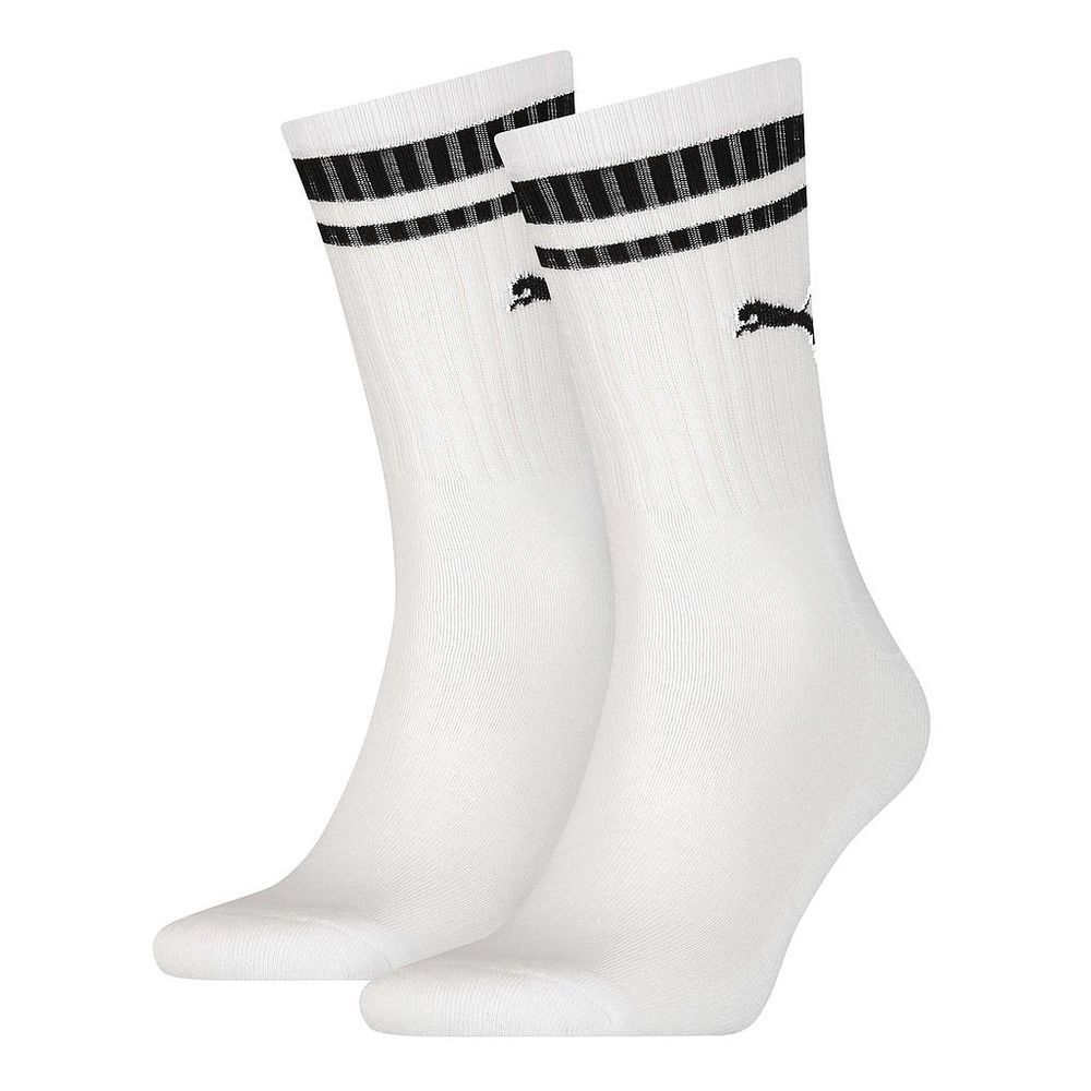 Weiße Socken mit schwarzen Streifen