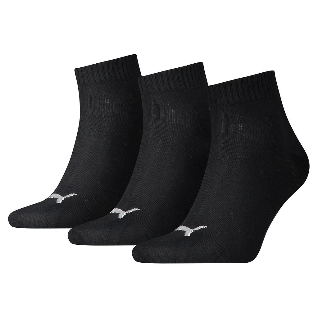 Dreierpack gerippte Viertelsocken