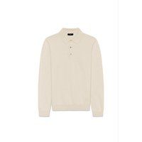 Langärmeliges Strickpolo-Shirt