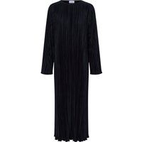 Plissee-Midikleid mit langen Ärmeln