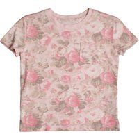 Kurzarm-T-Shirt mit Blumendruck für Mädchen