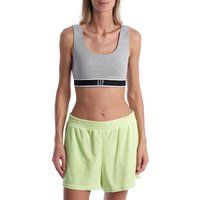 Baumwoll-Stretch-Bralette mit Logoband
