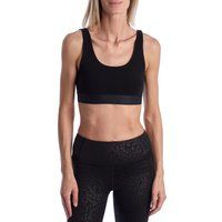 Baumwoll-Stretch-Bralette mit Logoband