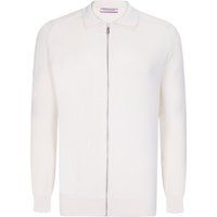 Herren Strickjacke mit Stehkragen und Reißverschluss