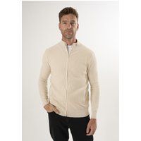 Herren Strickjacke mit Stehkragen und Reißverschluss