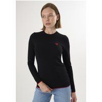 Klassischer Strickpullover mit Herzdetail