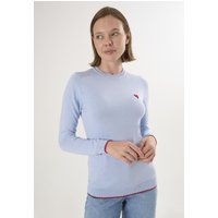 Klassischer Strickpullover mit Herzdetail