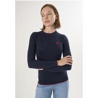 Klassischer Strickpullover mit Herzdetail
