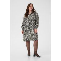 Locker geschnittenes Hemdkleid mit abstraktem Druck