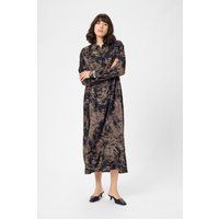 Locker geschnittenes Maxikleid mit abstraktem Druck