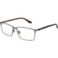 Rechteckige Vollrandbrille Gunmetal