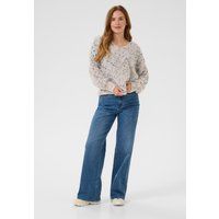 Strickpullover mit V-Ausschnitt und lockerer Passform