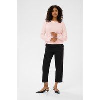 Locker geschnittener Pullover in Hellrosa