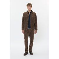 Braune Cordhose mit geradem Bein
