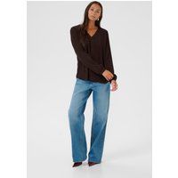 Langarm-Bluse Amber Langarm-Bluse Regular fit dark brown