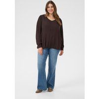 Langarm-Bluse KCtina Langarm-Bluse Regular fit dark brown