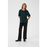 Kurzarm-Bluse KAlila Kurzarm-Bluse Regular fit dark green