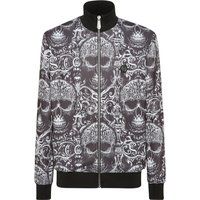 Totenkopfmuster Trainingsjacke mit Reißverschluss