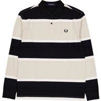 Gestreiftes Langarm-Rugby-Shirt