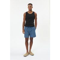 Relaxte Badeshorts mit Streifen