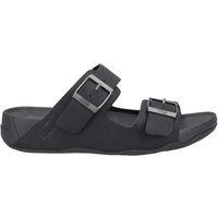 FitFlop - Herren Badesandale "Gogh Moc", Leder (Schwarz)