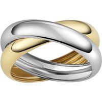Ineinandergreifender Goldring in zwei Farben