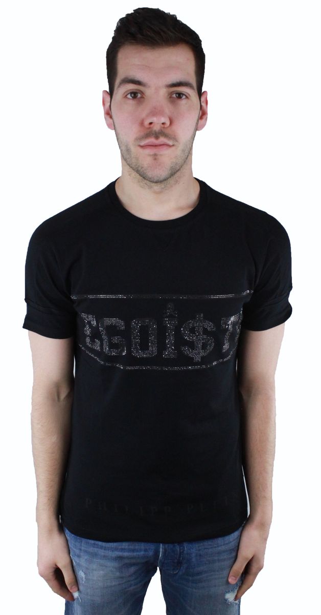 Grafik Egoiste Rundhals T-Shirt