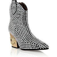 Western-Stiefeletten mit Strassbesatz